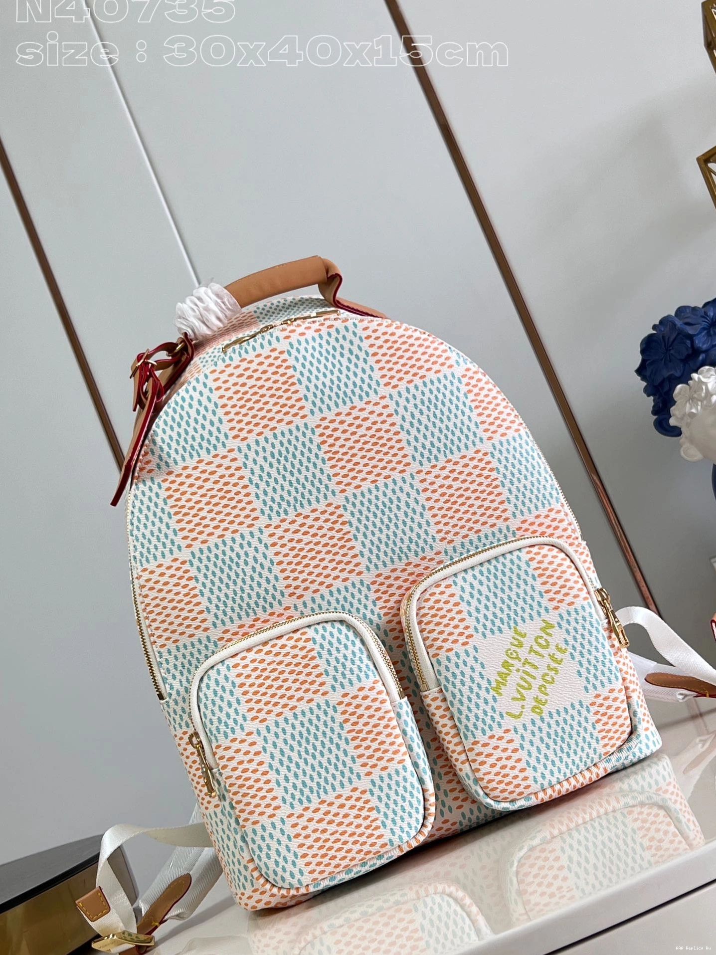 AAA Replica Ru VUITTON BACKPACK LOUIS MULTIPOCKET-30*40*15.5CM 0803